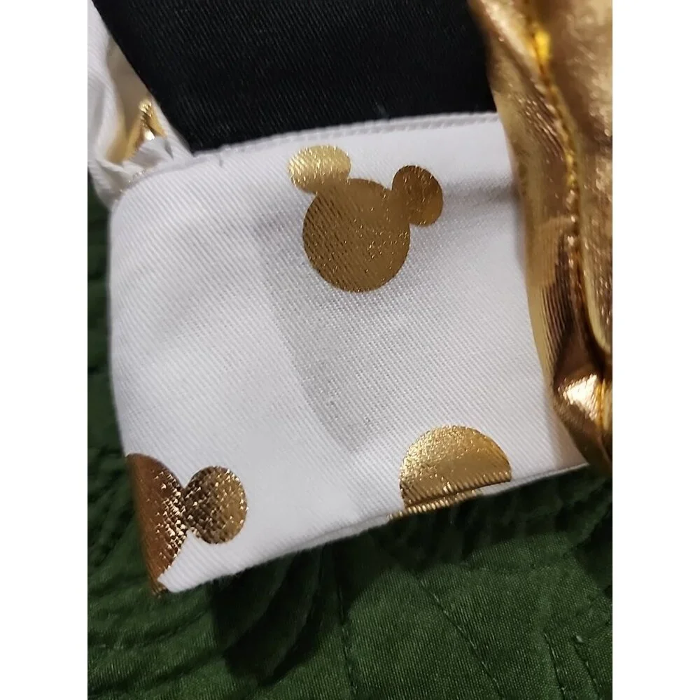 Disney Mickey Mouse Eats Chefs Hat Gold Bow Black Ears‎ Adjustable